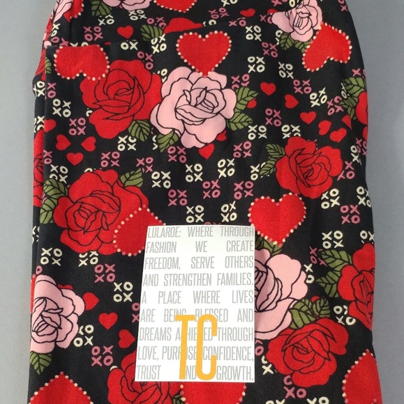 LuLaRoe Pants - LuLaRoe TC Valentine leggings